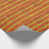 Gift Wrap - Gehaakte - Oranje schelpen Cadeaupapier (Hoek)