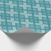 Gift Wrap - geweven Lattice in Zee Green Cadeaupapier (Hoek)
