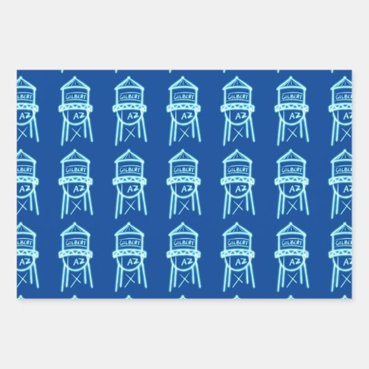 Gift wrap Gilbert Water Tower Inpakpapier Vel (Voorkant)