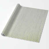 GIFT WRAP GRAY EN GROENE GEFUNSTE STRIPS CADEAUPAPIER (Uitgerold)