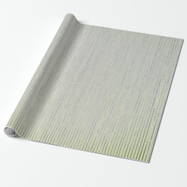 GIFT WRAP GRAY EN GROENE GEFUNSTE STRIPS CADEAUPAPIER