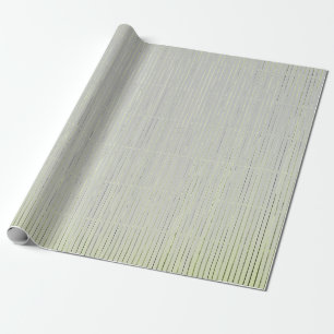 GIFT WRAP GRAY EN GROENE GEFUNSTE STRIPS CADEAUPAPIER