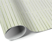 GIFT WRAP GRAY EN GROENE GEFUNSTE STRIPS CADEAUPAPIER (Rol Hoek)