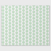 Gift Wrap - Groene Kerstmis Wreaten Cadeaupapier (Vlak)
