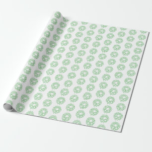 Gift Wrap - Groene Kerstmis Wreaten Cadeaupapier