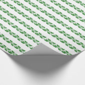 Gift Wrap - Holly Leaves Cadeaupapier (Hoek)
