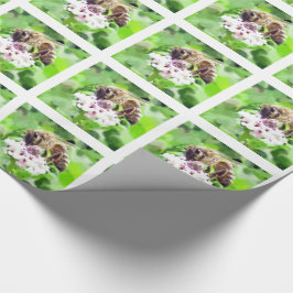 Gift Wrap - Honingbijen op klaver Cadeaupapier