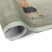 GIFT-WRAP "ICE SKING IN A VILLAGE" CADEAUPAPIER (Rol Hoek)