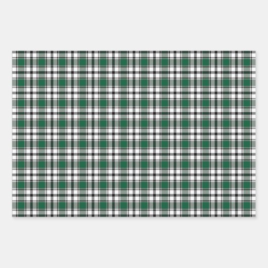 Gift Wrap in Groene, Witte en Zwarte HAMbyWG Inpakpapier Vel (Voorkant)