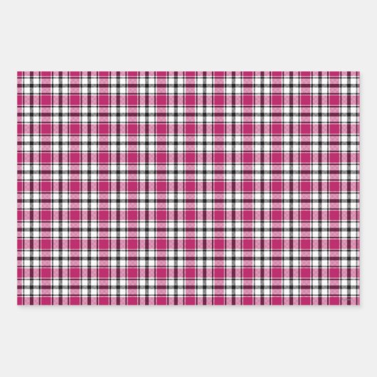 Gift Wrap in Roze, Witte en Zwarte HAMbyWG Inpakpapier Vel (Voorkant 3)