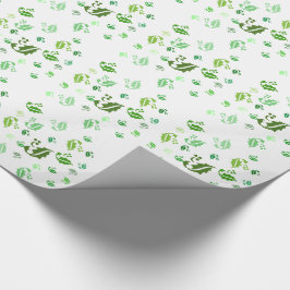 Gift Wrap - Jumked Holly Leaves Cadeaupapier