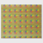 Gift Wrap - Kleurwiel op bamboe (v.2) Cadeaupapier (Vlak)