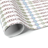 Gift Wrap - Koperketting en glasparels Cadeaupapier (Rol Hoek)