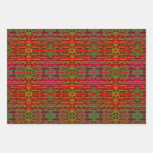 Gift Wrap Kwanzaa Principles C Inpakpapier Vel (Voorkant 3)