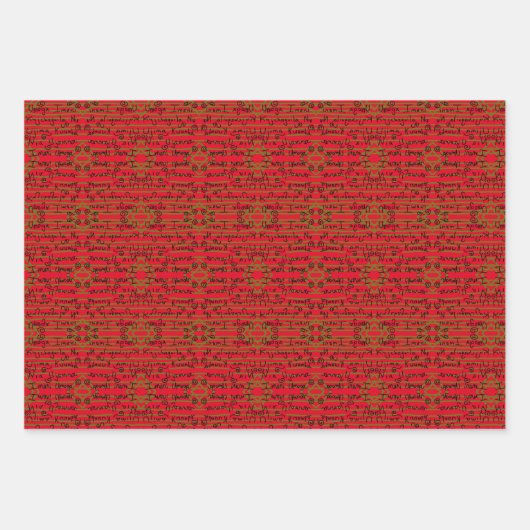 Gift Wrap Kwanzaa Principles C Inpakpapier Vel (Voorkant)