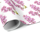 Gift Wrap - Lila bloesems Cadeaupapier (Rol Hoek)