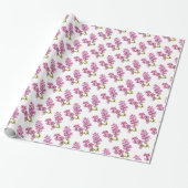 Gift Wrap - Lila bloesems (v.2) Cadeaupapier (Uitgerold)