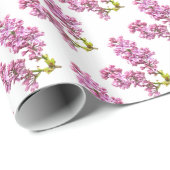 Gift Wrap - Lila bloesems (v.2) Cadeaupapier (Rol Hoek)
