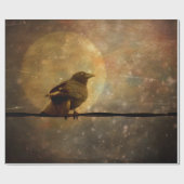 Gift Wrap-Mischievous Crow Cadeaupapier (Vlak)