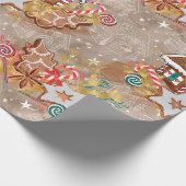 Gift Wrap paper van ontbijtkoek Cadeaupapier (Hoek)