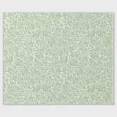 Gift Wrap papier met effen silhouet salieblaadjes. (Vlak)