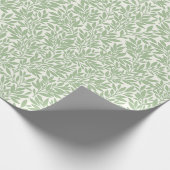 Gift Wrap papier met effen silhouet salieblaadjes. (Hoek)