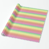 Gift Wrap - Regenboogstripes Cadeaupapier (Uitgerold)