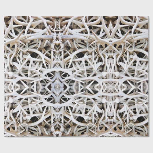 Gift Wrap Roll Elk Antlers Cadeaupapier (Vlak)