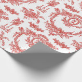 Gift Wrap Roll in Marie Toile aardbei2 Cadeaupapier (Hoek)