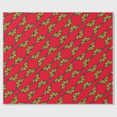 Gift Wrap Roll Monarch Kerstmis Cadeaupapier (Vlak)