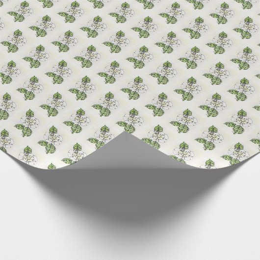 Gift Wrap Roll - NGA Waterverf White Gardenia Cadeaupapier (Hoek)