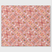 Gift Wrap Roll Peach Dahlia's Cadeaupapier (Vlak)
