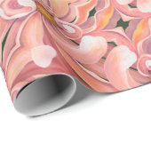 Gift Wrap Roll Peach Dahlia's Cadeaupapier (Rol Hoek)