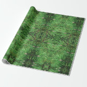 Gift Wrap Roll Pine Boughs Cadeaupapier (Uitgerold)