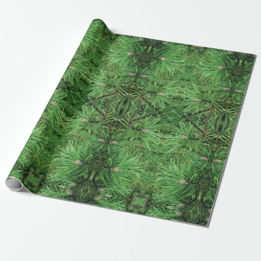 Gift Wrap Roll Pine Boughs Cadeaupapier (Uitgerold)