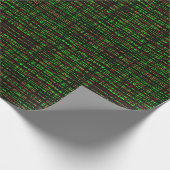 Gift Wrap Roll Rood, Groen, Zwart Abstract Lijnen Cadeaupapier (Hoek)
