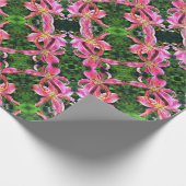 Gift Wrap Roll Roze Lelies Cadeaupapier (Hoek)