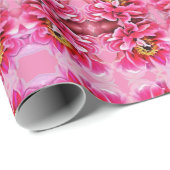 Gift Wrap Roll Roze Pioen. Cadeaupapier (Rol Hoek)