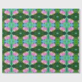 Gift Wrap Roll Roze Waterverf Lotus Cadeaupapier (Vlak)