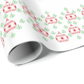 Gift Wrap - Ronde boomversieringen Cadeaupapier (Rol Hoek)