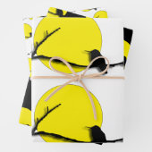 Gift Wrap Set - Hummingbird Silhouette Inpakpapier Vel (In situ)