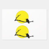 Gift Wrap Set - Hummingbird Silhouette Inpakpapier Vel (Voorkant)