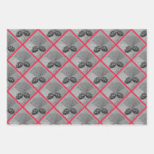 Gift Wrap set van 3 vellen Golden Pinecones (Voorkant 2)