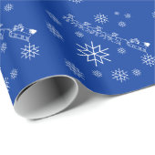 Gift Wrap - Sinterklaas, Slaapsteen, Snowflakes Cadeaupapier (Rol Hoek)