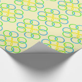 Gift Wrap - snijdende Rings Cadeaupapier (Hoek)