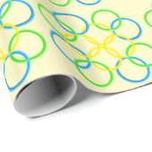 Gift Wrap - snijdende Rings Cadeaupapier (Rol Hoek)