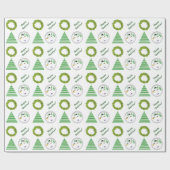 Gift Wrap - Snowglobe, Boom, Wreater, Happy Holida Cadeaupapier (Vlak)