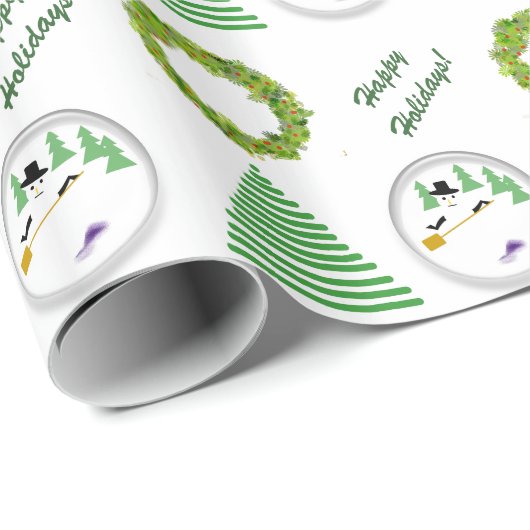 Gift Wrap - Snowglobe, Boom, Wreater, Happy Holida Cadeaupapier (Rol Hoek)
