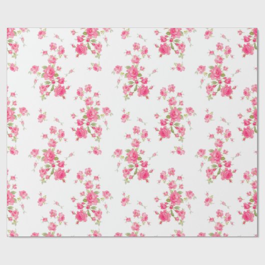 Gift Wrap St Colette June Rozen sorbet Cadeaupapier (Vlak)
