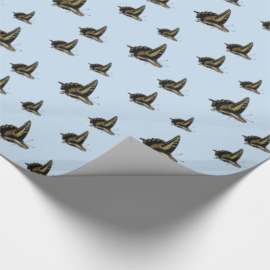 Gift Wrap - Swallowtail Butterflies Cadeaupapier (Hoek)